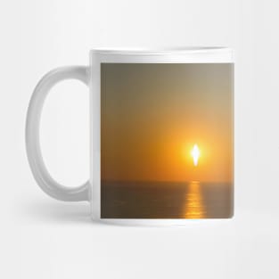 sunset in santorini Mug